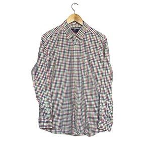 Vineyard Vines Men’s Multicolored Button Down Plaid Slim Fit tucker Shirt Large